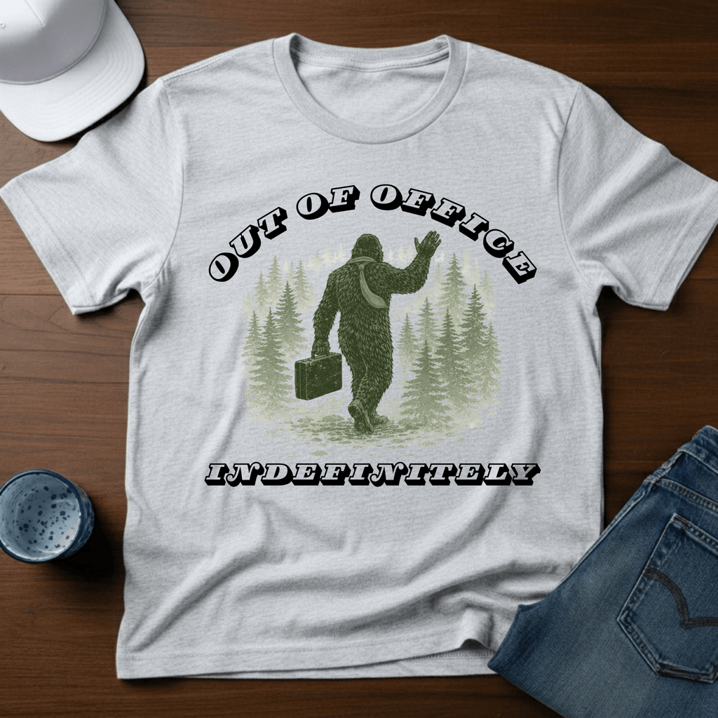 Out Of Office Indefinitely T-Shirt - Deadpan Outdoors Co.