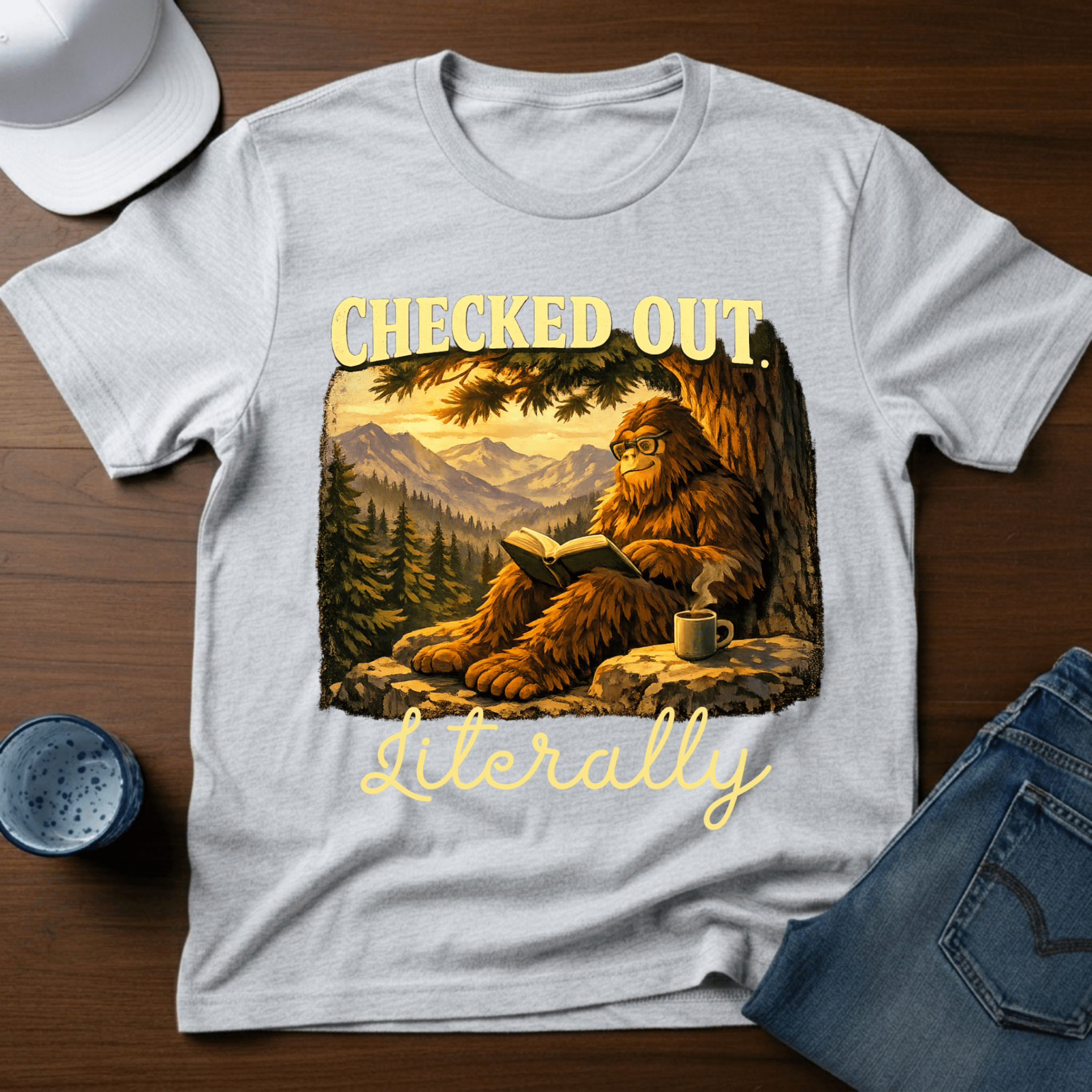 Checked Out. Literally T-Shirt - Deadpan Outdoors Co.