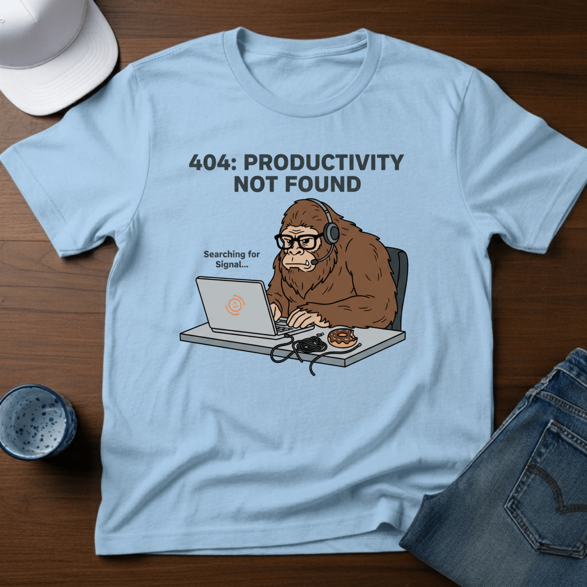 404 Productivity Not Found T-Shirt - Deadpan Outdoors Co.