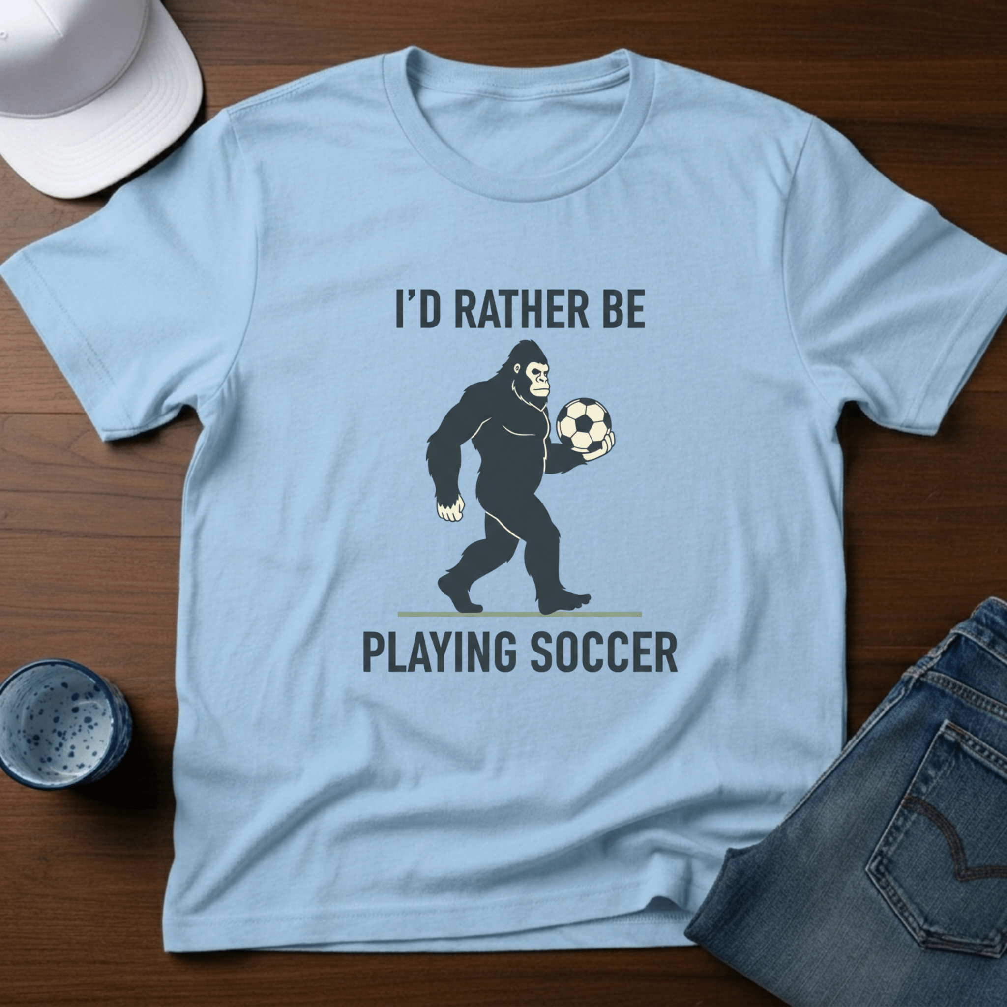 I'd Rather Be Playing Soccer T-Shirt - Deadpan Outdoors Co.