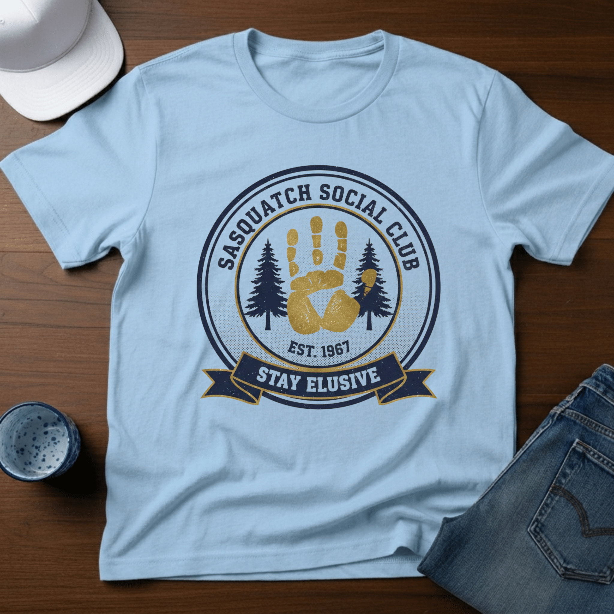 Sasquatch Social Club T-Shirt - Deadpan Outdoors Co.