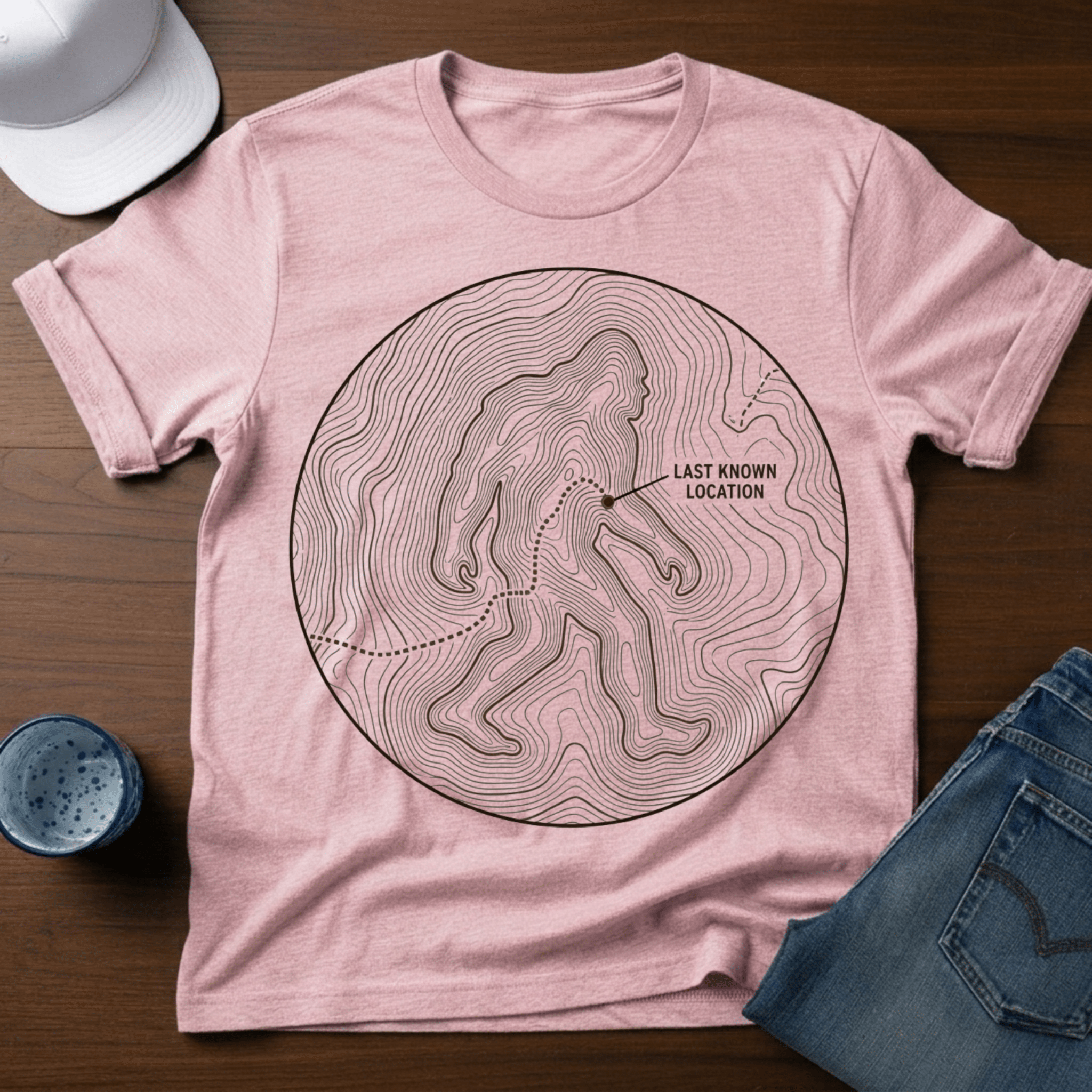Last Known Location T-Shirt - Deadpan Outdoors Co.