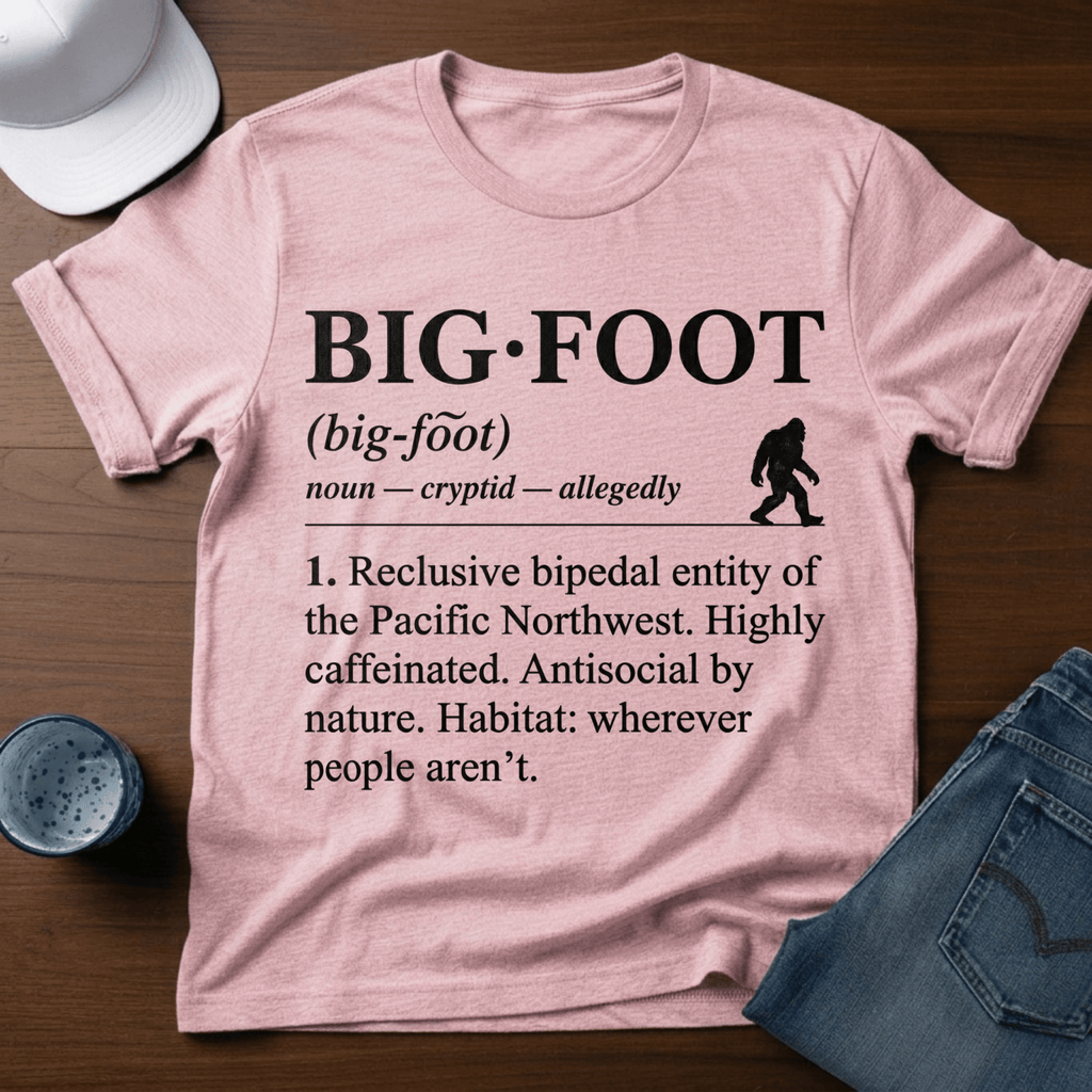 Bigfoot - Dictionary Definition T-Shirt - Deadpan Outdoors Co.