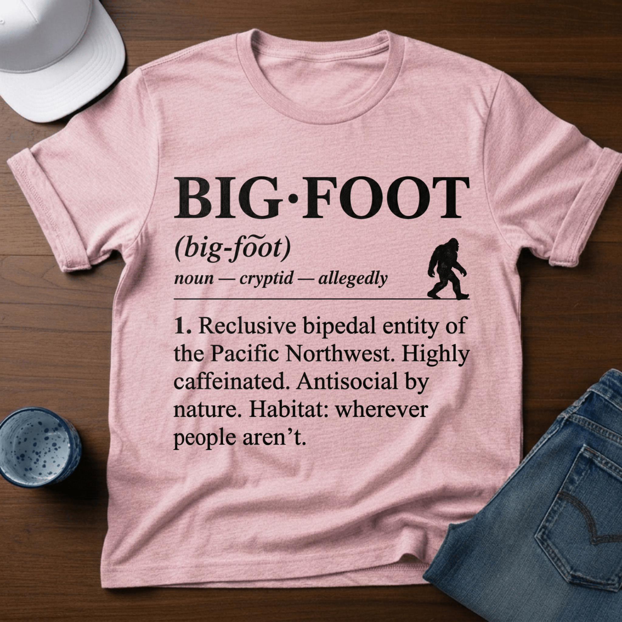 Bigfoot - Dictionary Definition T-Shirt - Deadpan Outdoors Co.