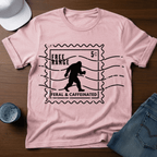 Free Range - Feral & Caffeinated - Bigfoot Stamp T-Shirt - Deadpan Outdoors Co.