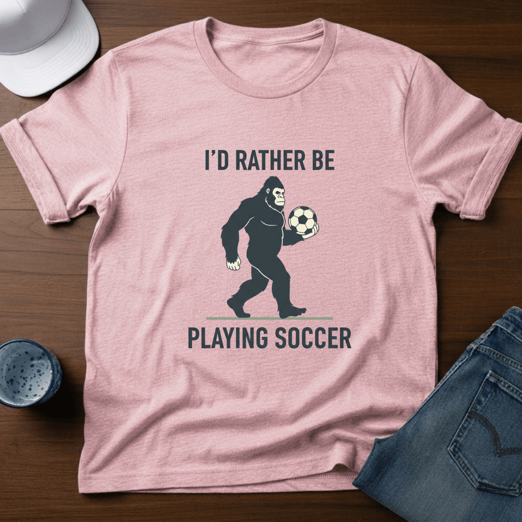 I'd Rather Be Playing Soccer T-Shirt - Deadpan Outdoors Co.