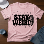 Stay Weird T-Shirt - Bigfoot Humor Tee - Deadpan Outdoors Co.