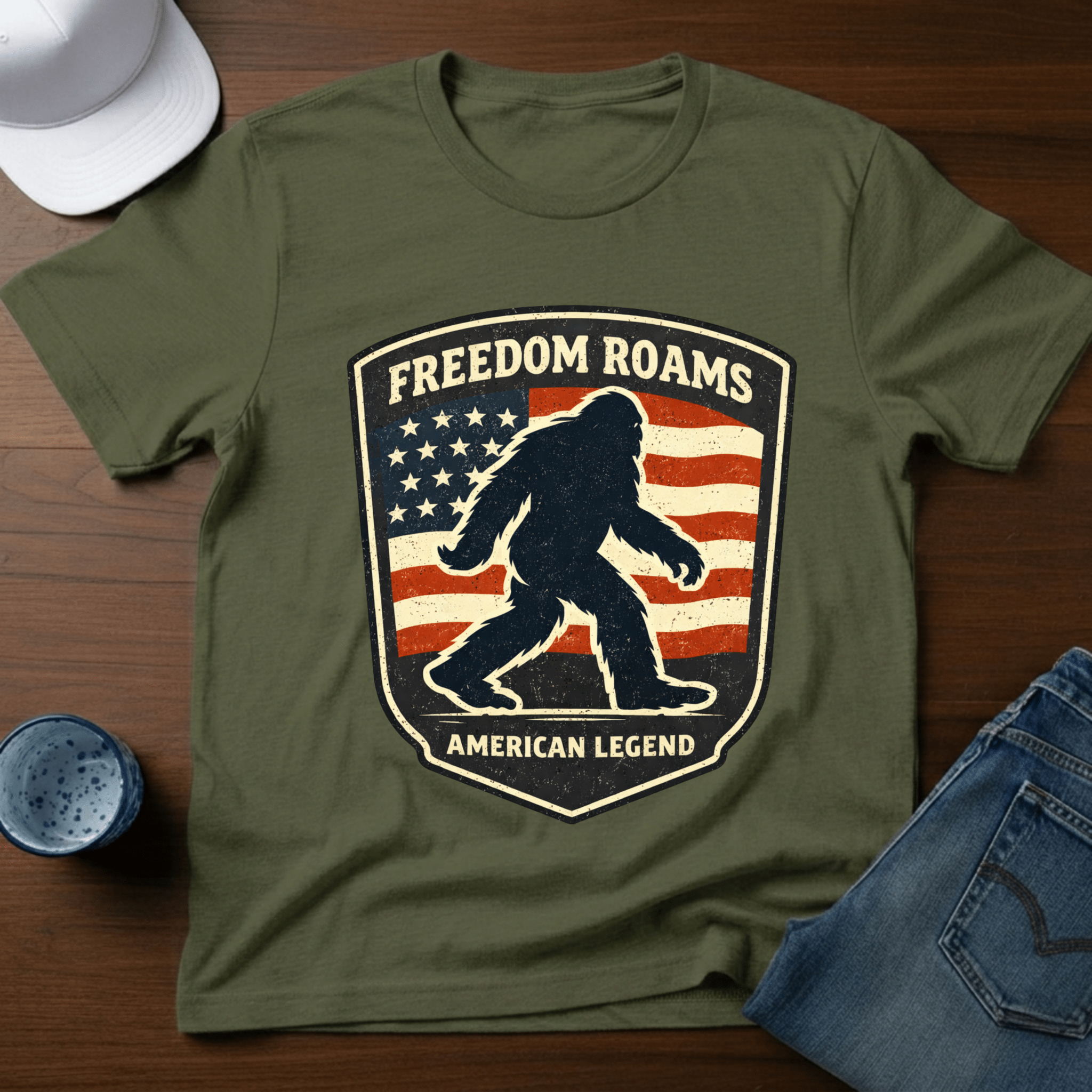 Freedom Roams T-Shirt - Deadpan Outdoors Co.