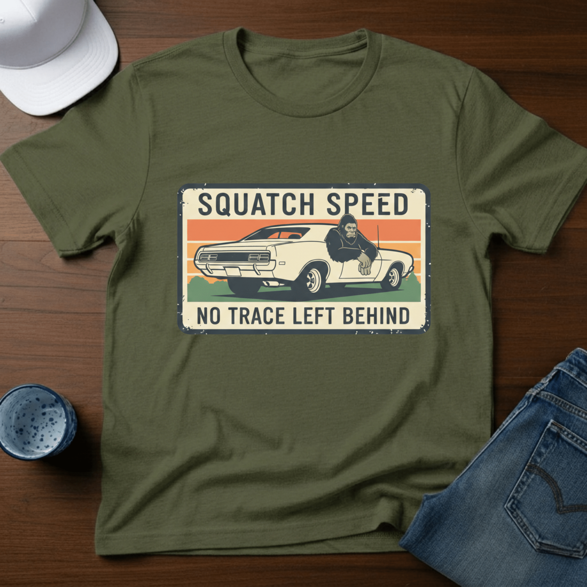 Squatch Speed T-Shirt - Deadpan Outdoors Co.