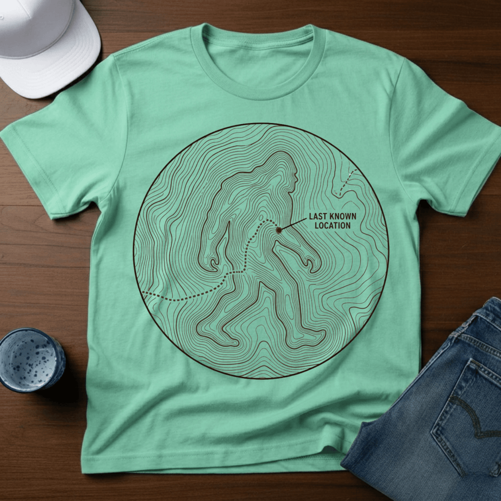 Last Known Location T-Shirt - Deadpan Outdoors Co.