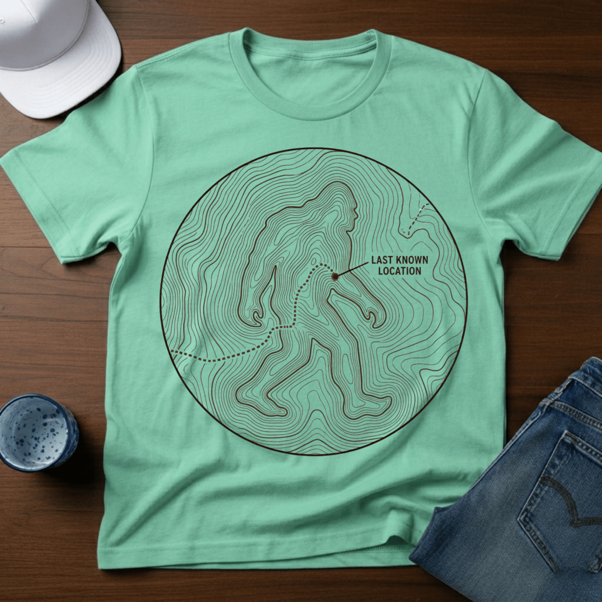 Last Known Location T-Shirt - Deadpan Outdoors Co.