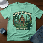 Blurry Bigfoot? Try Less Caffeine T-Shirt - Deadpan Outdoors Co.