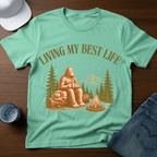 Living My Best Life - Sasquatch Humor Tee - T-Shirt - Deadpan Outdoors Co.