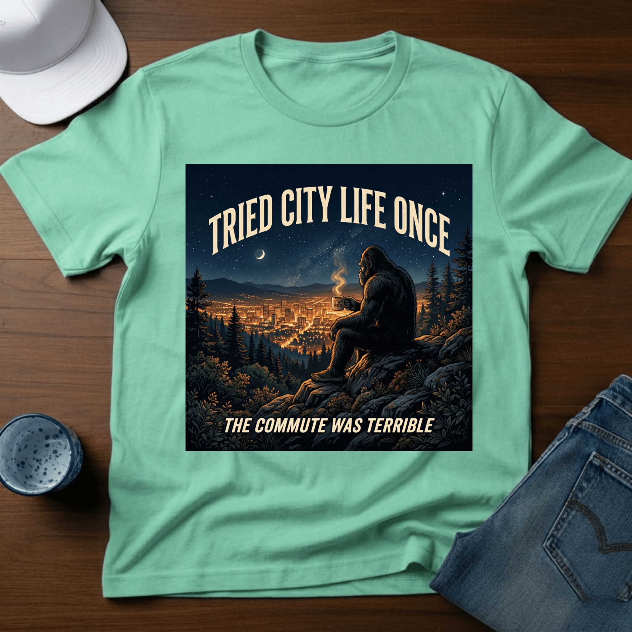 Tried City Life Once - The Commute Was Terrible T-Shirt - Deadpan Outdoors Co.