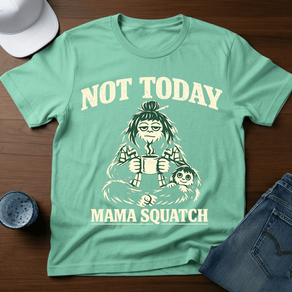 Not Today - Mama Squatch T-Shirt - Deadpan Outdoors Co.