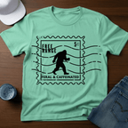 Free Range - Feral & Caffeinated - Bigfoot Stamp T-Shirt - Deadpan Outdoors Co.