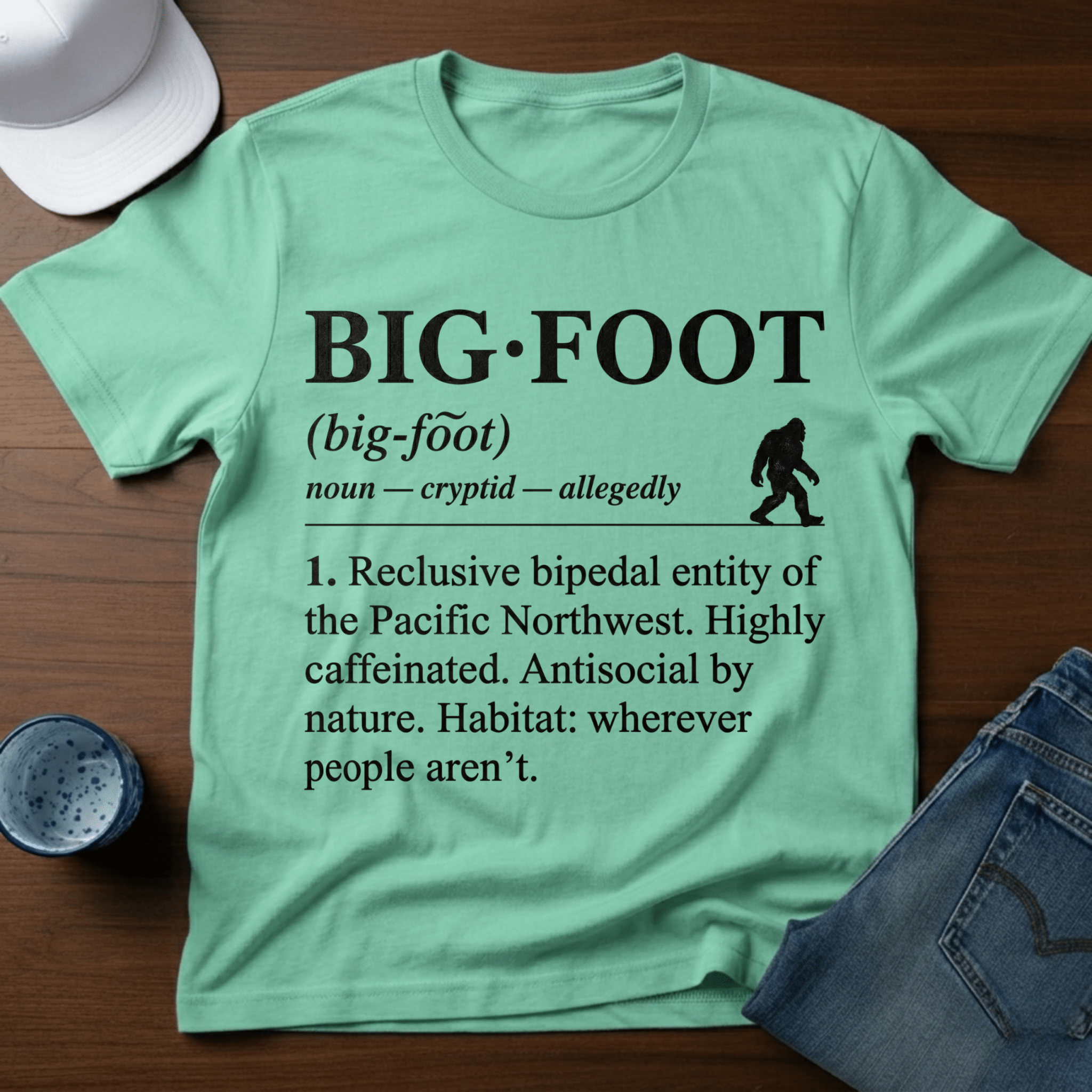 Bigfoot - Dictionary Definition T-Shirt - Deadpan Outdoors Co.