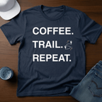 Coffee. Trail. Repeat. T-Shirt - Deadpan Outdoors Co.