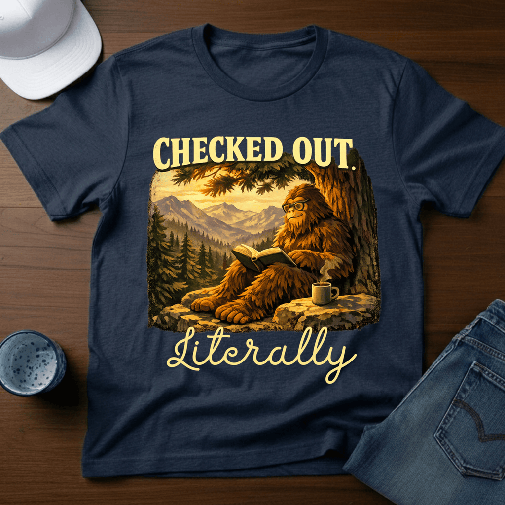 Checked Out. Literally T-Shirt - Deadpan Outdoors Co.