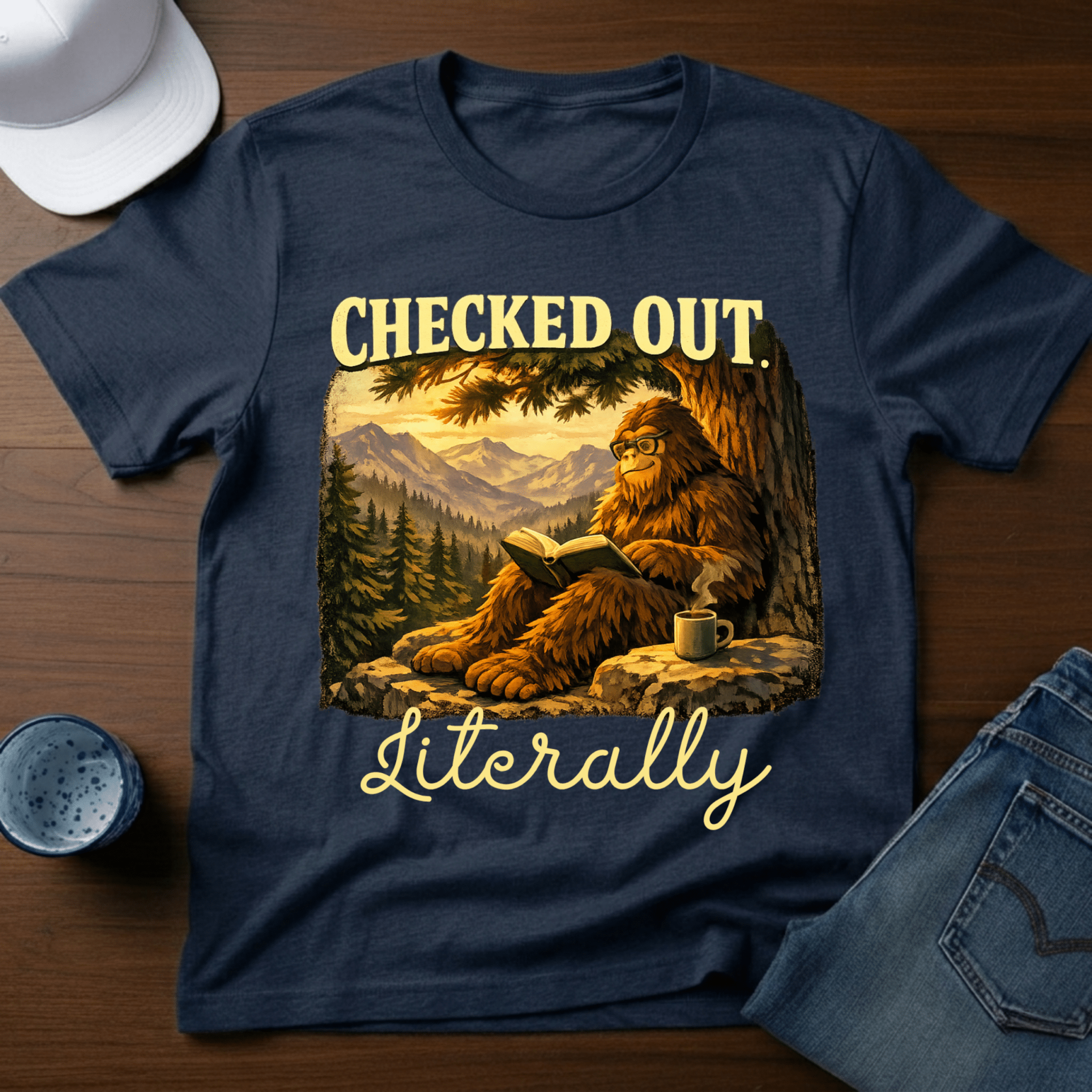 Checked Out. Literally T-Shirt - Deadpan Outdoors Co.