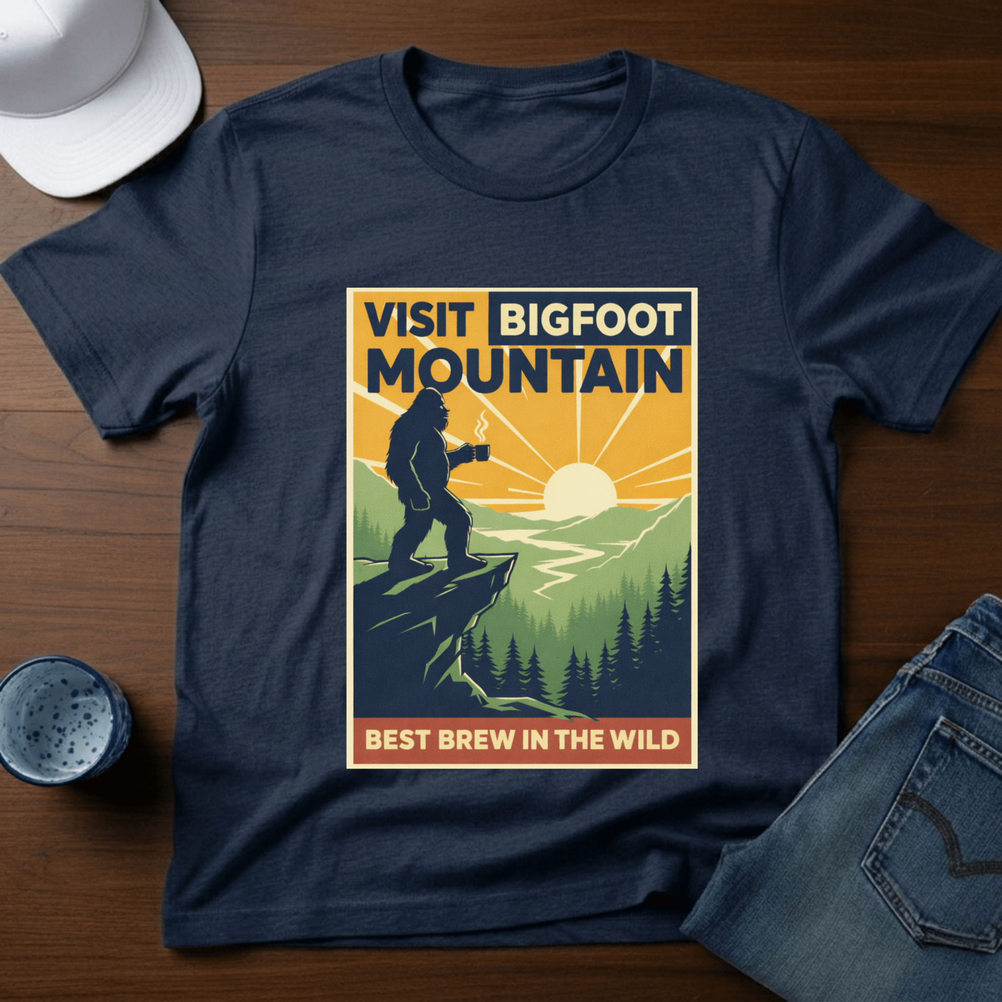 Visit Bigfoot Mountain T-Shirt - Deadpan Outdoors Co.