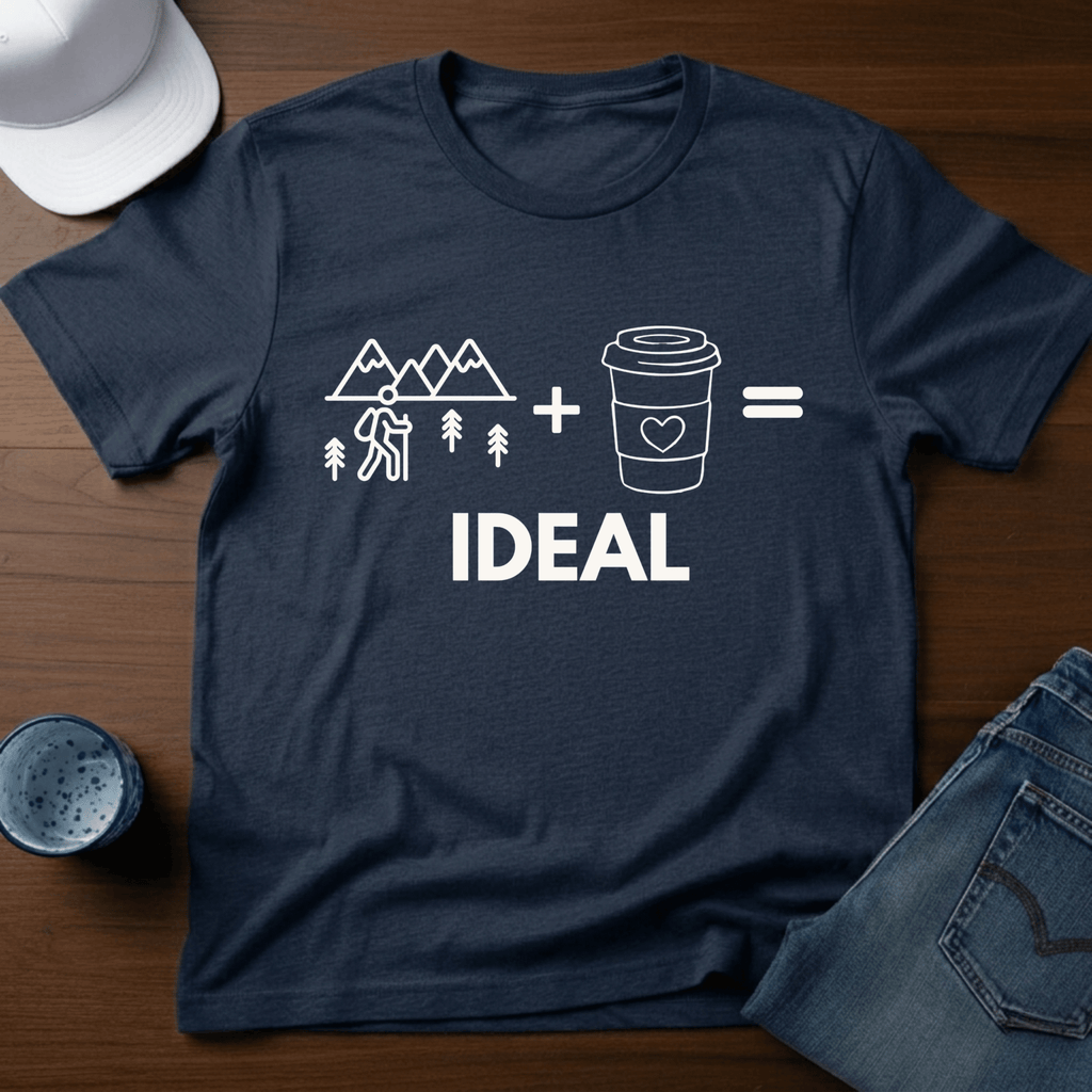 Hiking + Coffee = Ideal T-Shirt - Deadpan Outdoors Co.