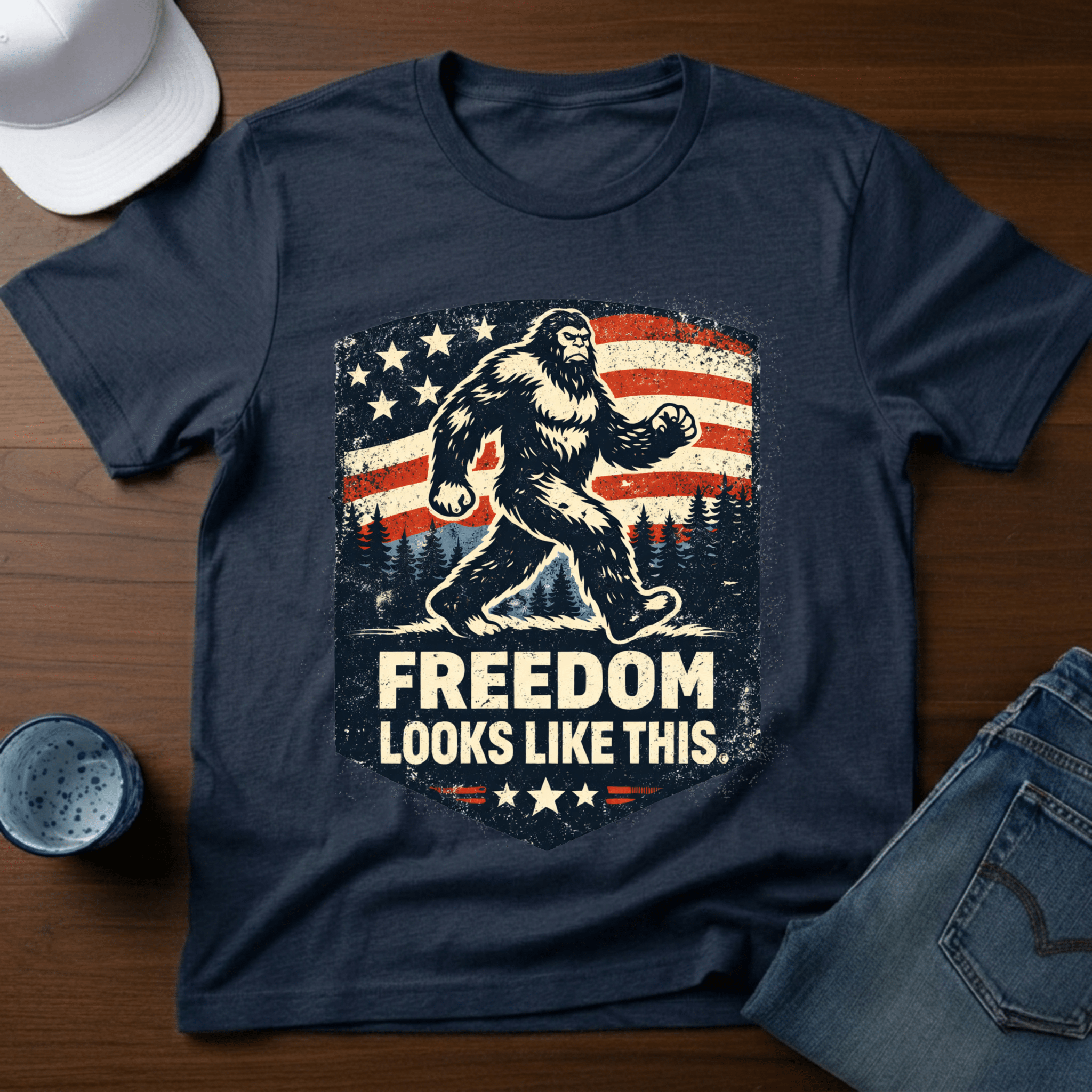 Freedom Looks Like This T-Shirt - Deadpan Outdoors Co.