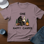 One Happy Camper Bigfoot T-Shirt - Deadpan Outdoors Co.