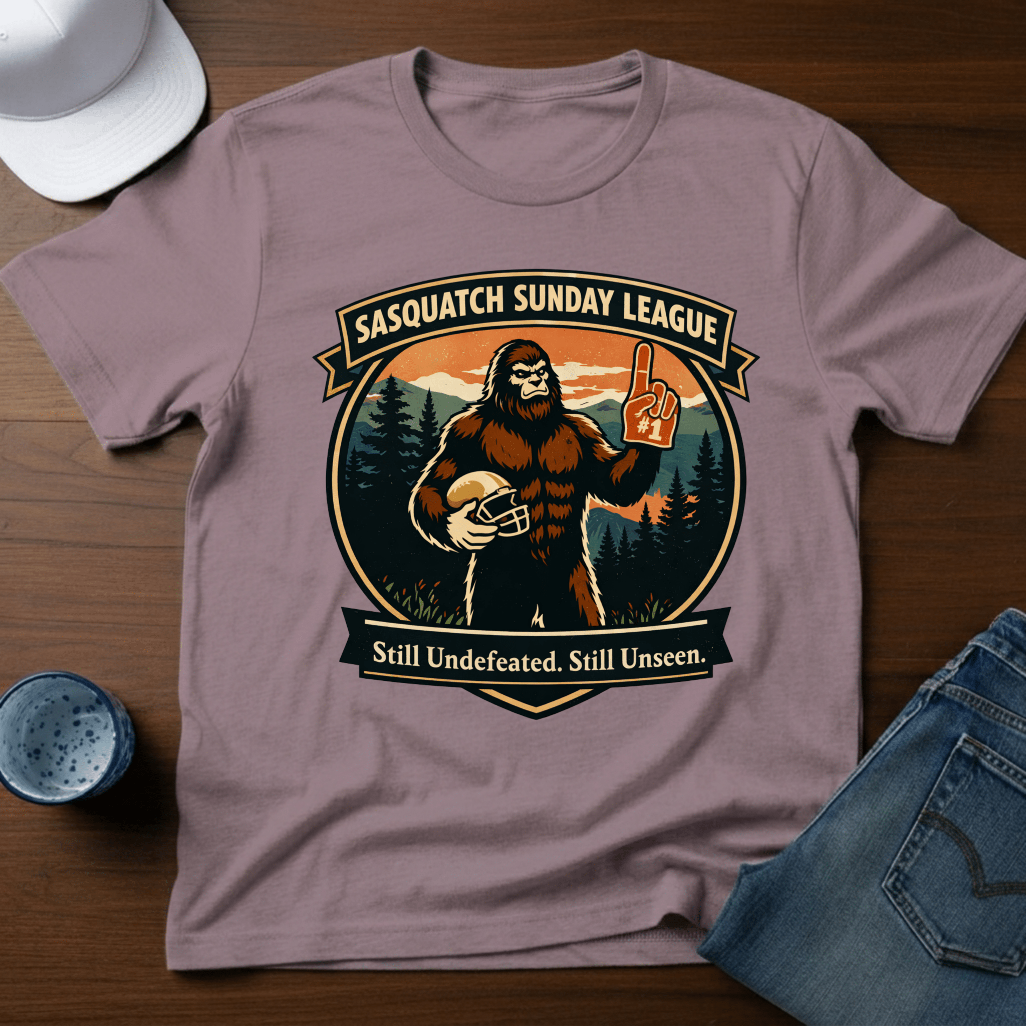 Sasquatch Sunday League T-Shirt - Deadpan Outdoors Co.