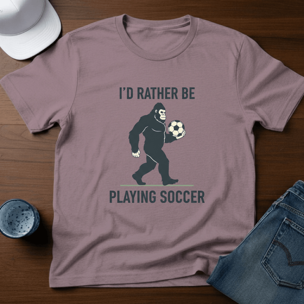 I'd Rather Be Playing Soccer T-Shirt - Deadpan Outdoors Co.