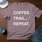 Coffee. Trail. Repeat. T-Shirt - Deadpan Outdoors Co.