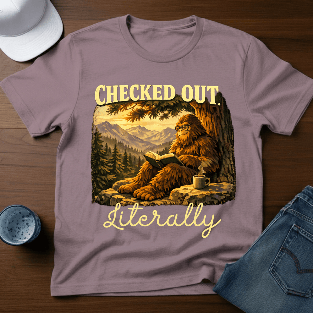 Checked Out. Literally T-Shirt - Deadpan Outdoors Co.