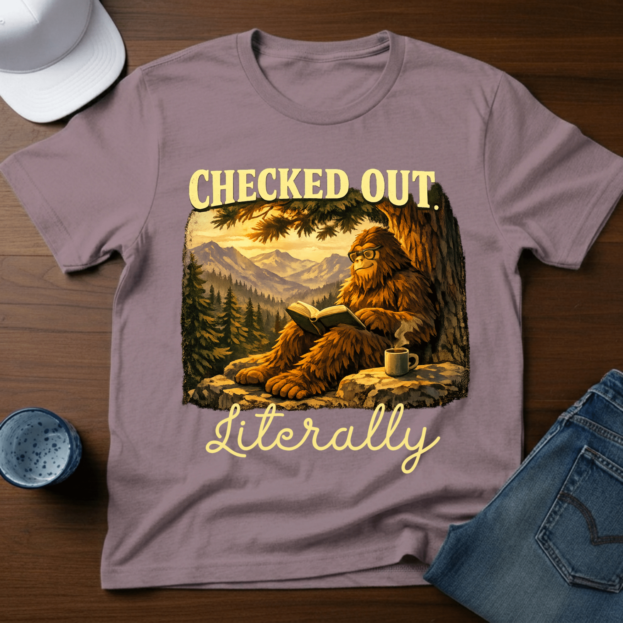 Checked Out. Literally T-Shirt - Deadpan Outdoors Co.