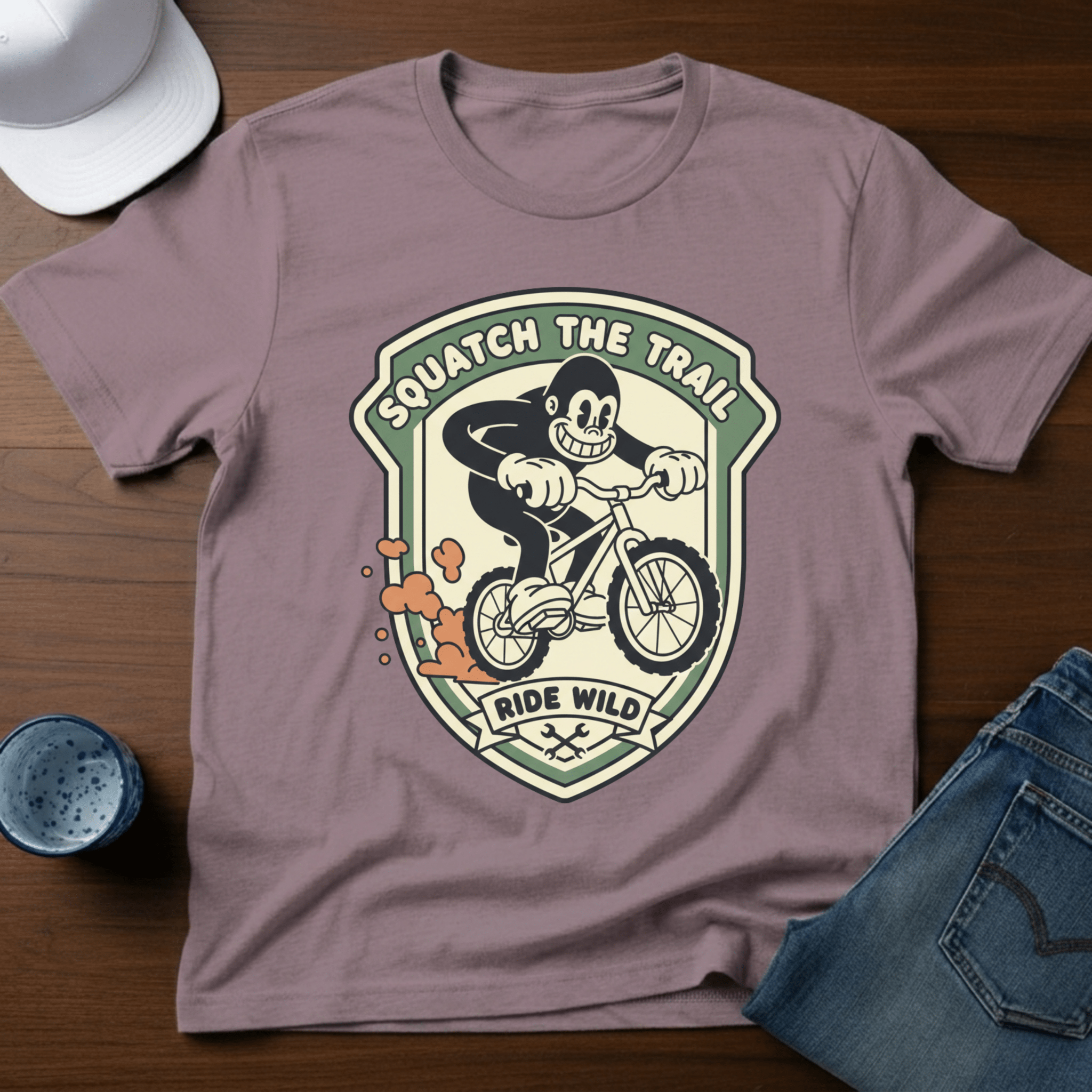 Squatch The Trail Ride Wild T-Shirt - Deadpan Outdoors Co.