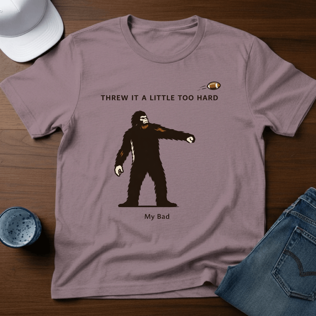 Threw A Little Too Hard T-Shirt - Deadpan Outdoors Co.