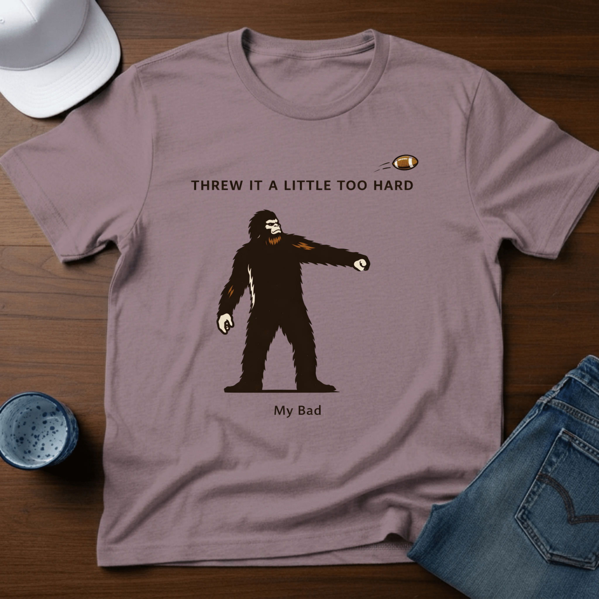 Threw A Little Too Hard T-Shirt - Deadpan Outdoors Co.