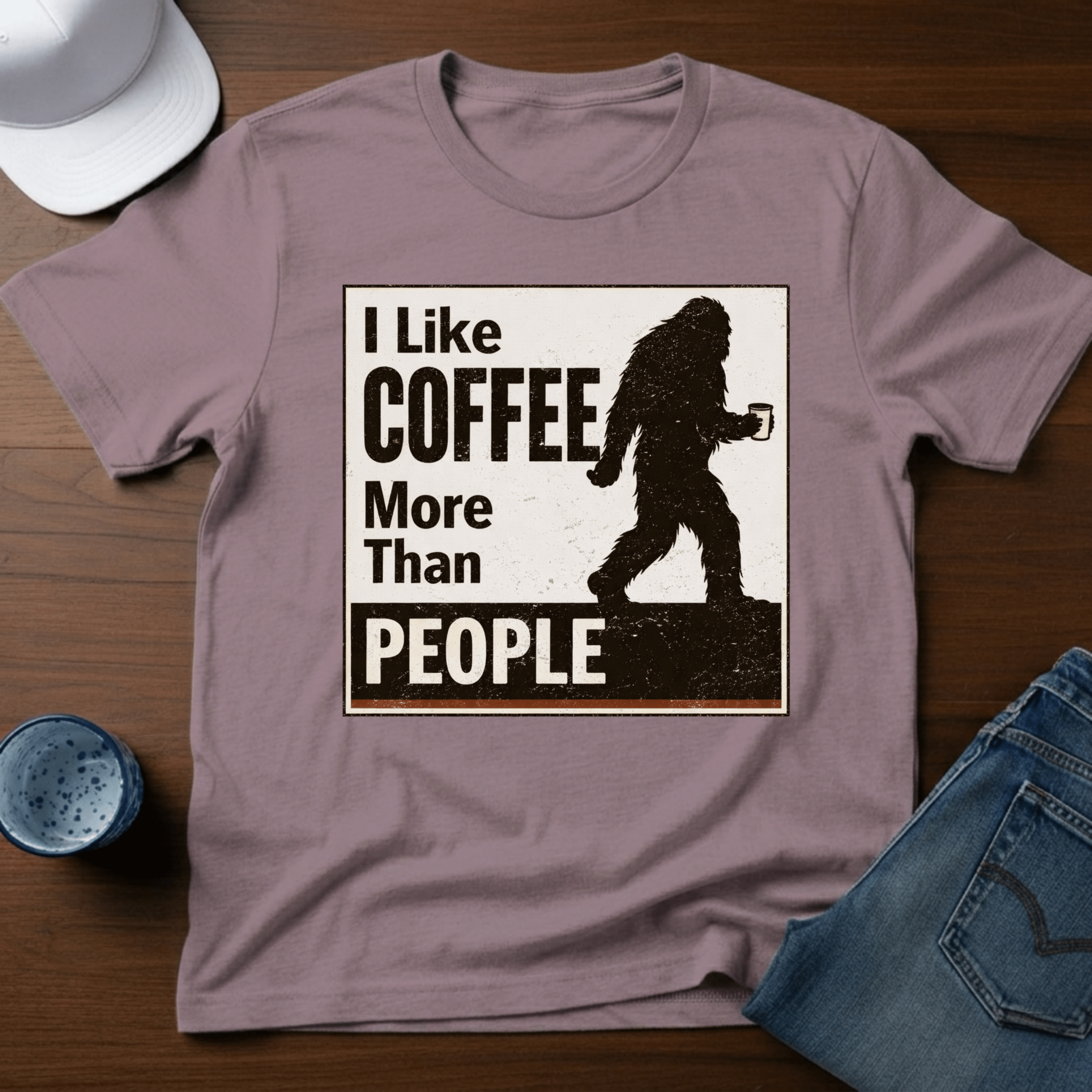 I Like Coffee More Than People T-Shirt - Deadpan Outdoors Co.