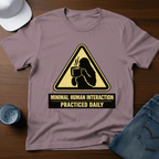 Minimal Human Interaction Practiced Daily - Female Bigfoot T-Shirt - Deadpan Outdoors Co.