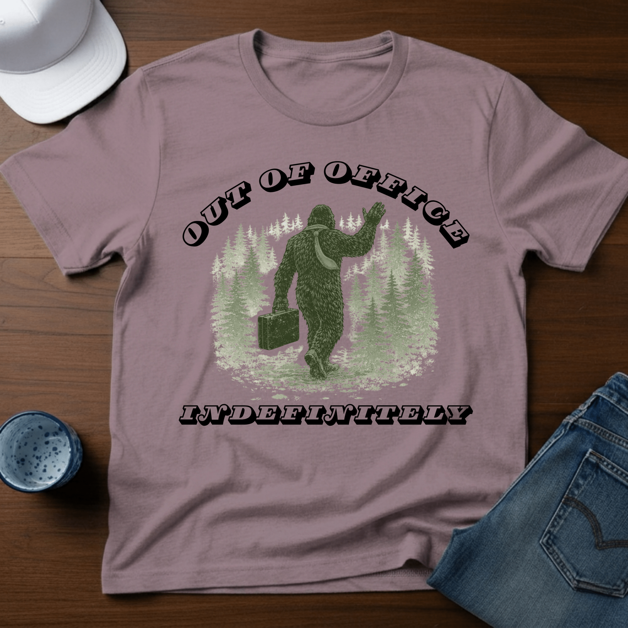 Out Of Office Indefinitely T-Shirt - Deadpan Outdoors Co.