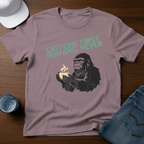 Caffeine First Humans, Never T-Shirt - Deadpan Outdoors Co.