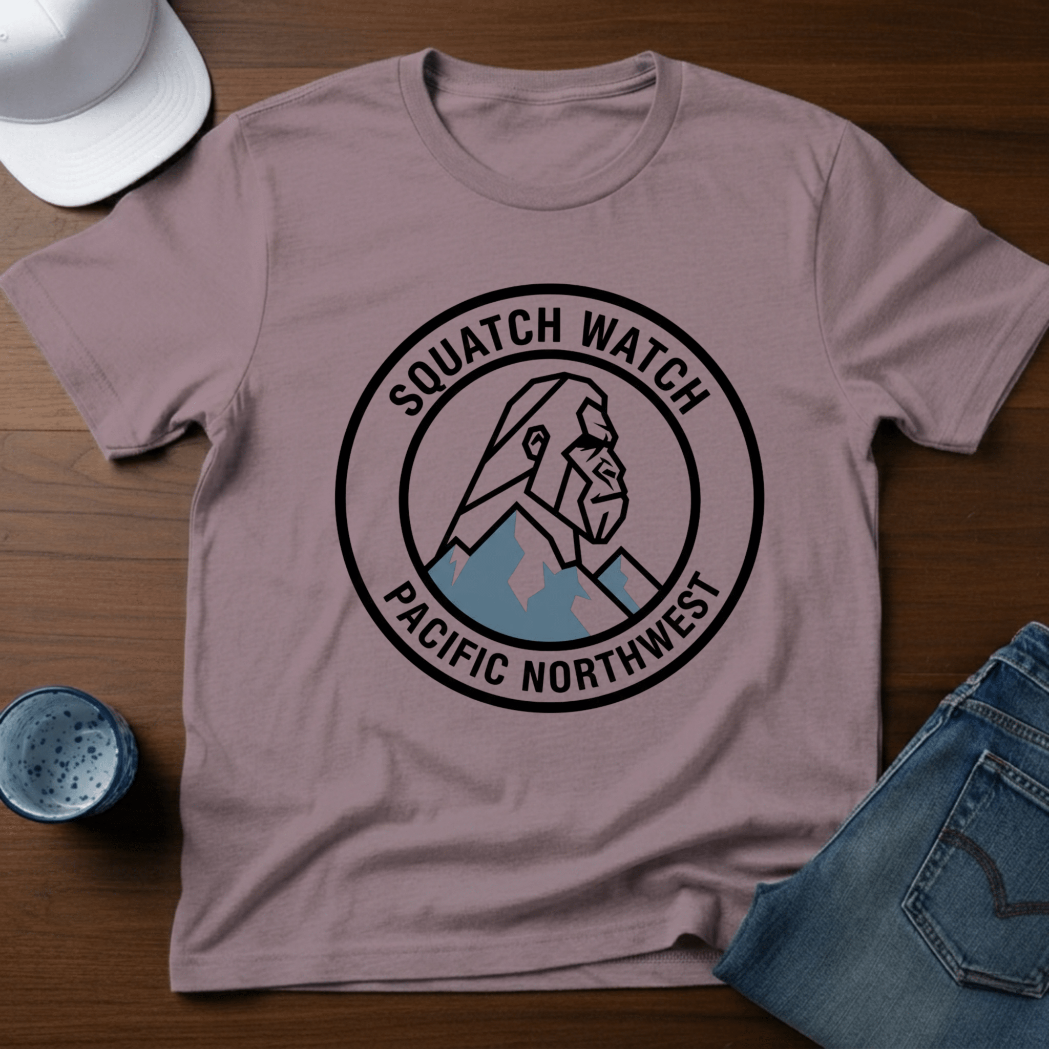 Squatch Watch Pacific Northwest T-Shirt - Deadpan Outdoors Co.
