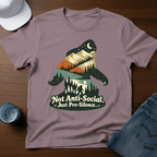 Bigfoot Silhouette - Not Anti - Social. Just Pro - Silence T-Shirt - Deadpan Outdoors Co.
