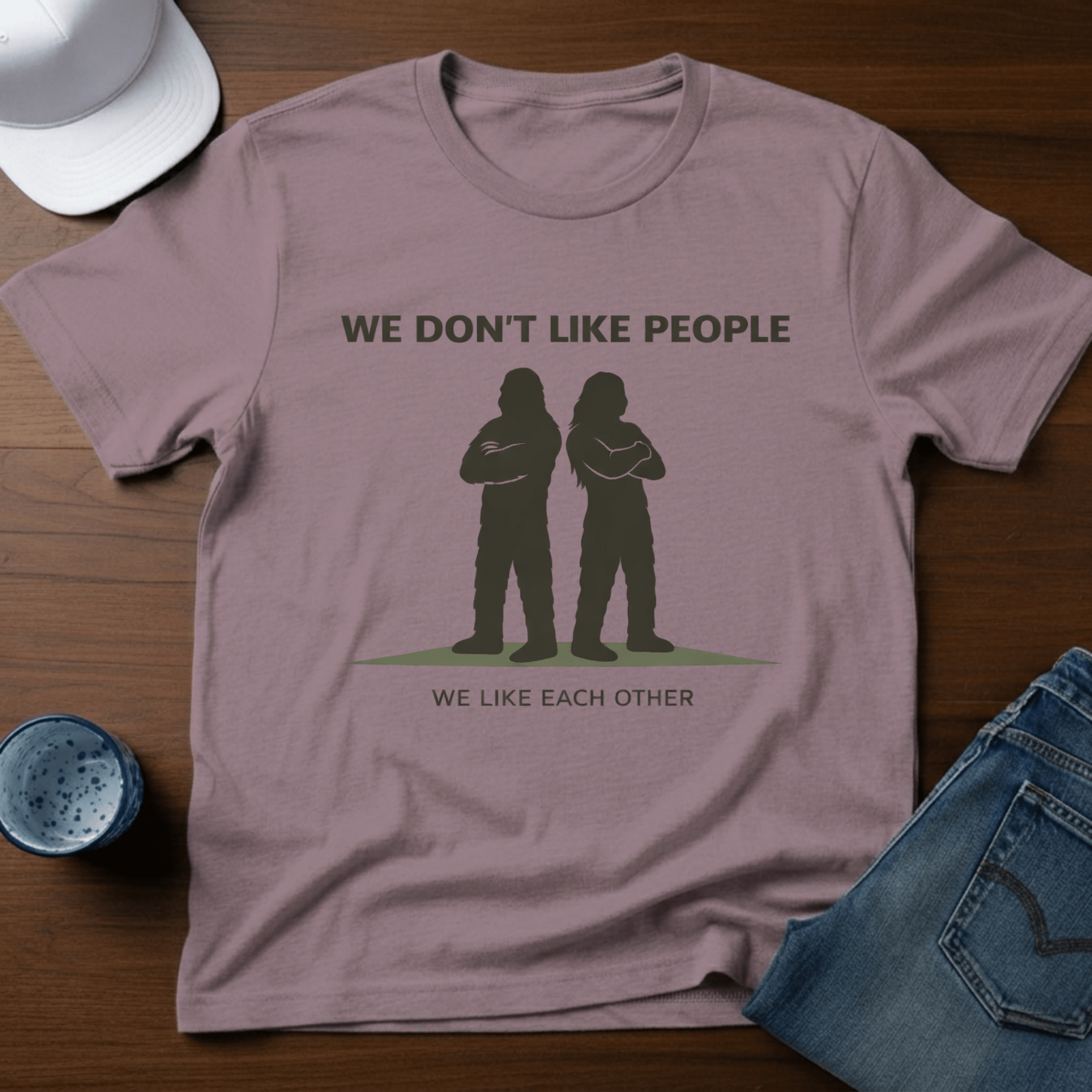 We Don't Like People, We Like Each Other T-Shirt - Deadpan Outdoors Co.