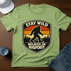Stay Wild Believe In Bigfoot T-Shirt - Deadpan Outdoors Co.