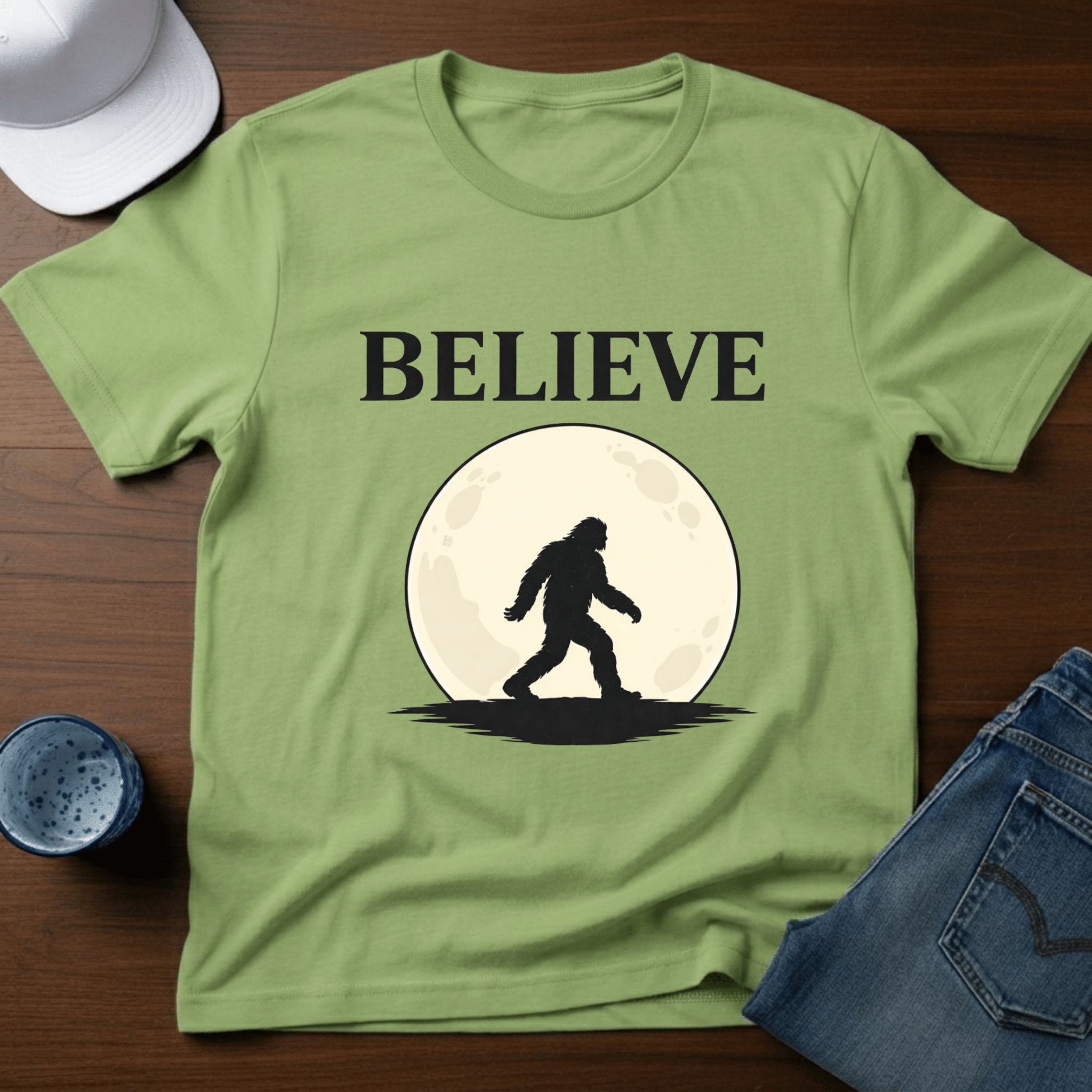Believe - Moon T-Shirt - Deadpan Outdoors Co.