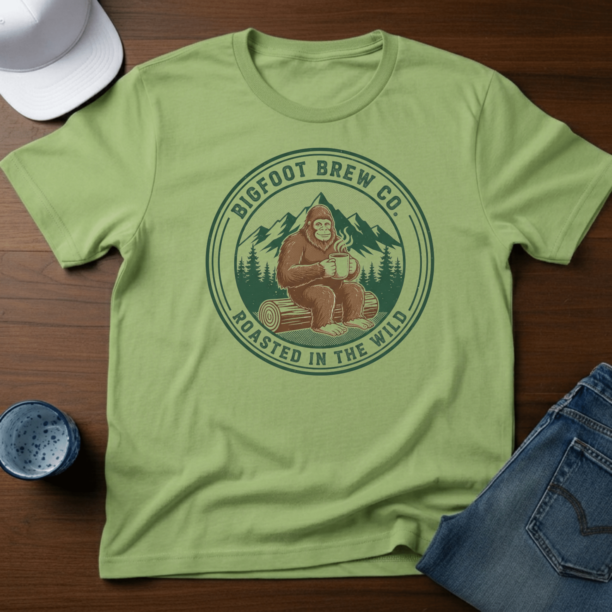 Bigfoot Brew Co Roasted in The Wild T-Shirt - Deadpan Outdoors Co.