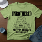 Unbothered - Prefers Animals Over People T-Shirt - Deadpan Outdoors Co.