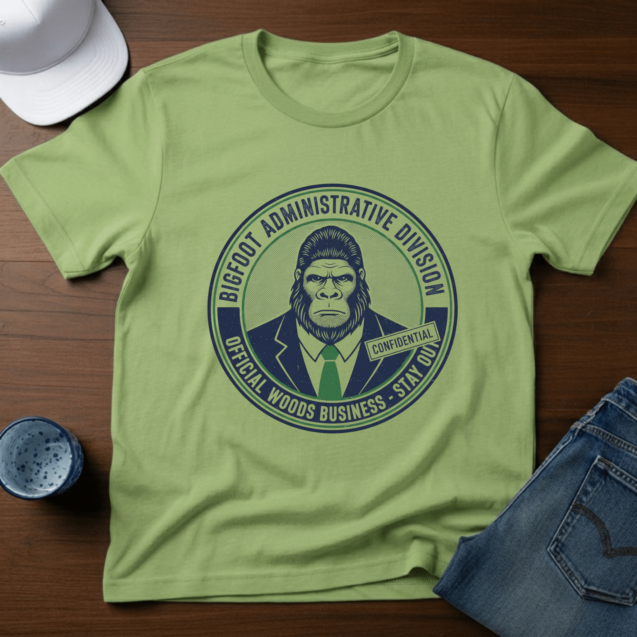 Bigfoot Administrative Division T-Shirt - Deadpan Outdoors Co.