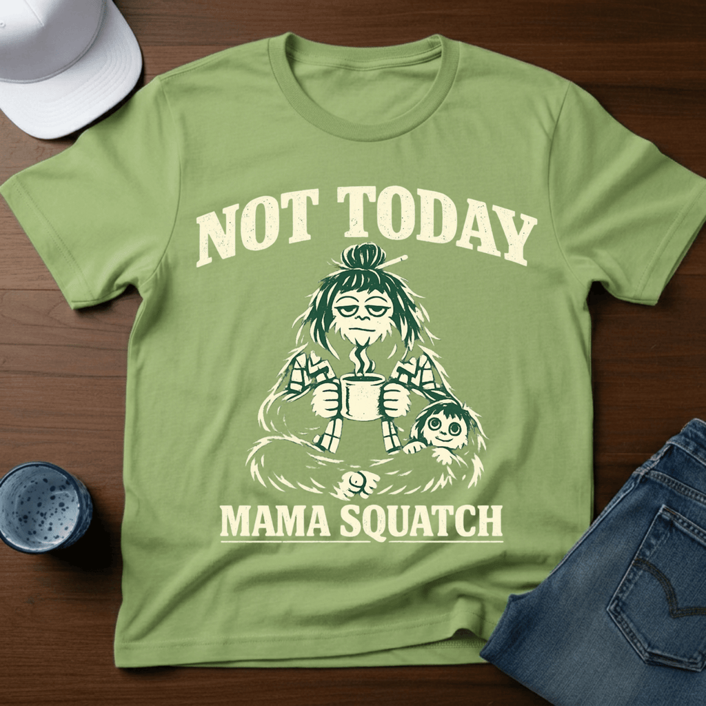 Not Today - Mama Squatch T-Shirt - Deadpan Outdoors Co.