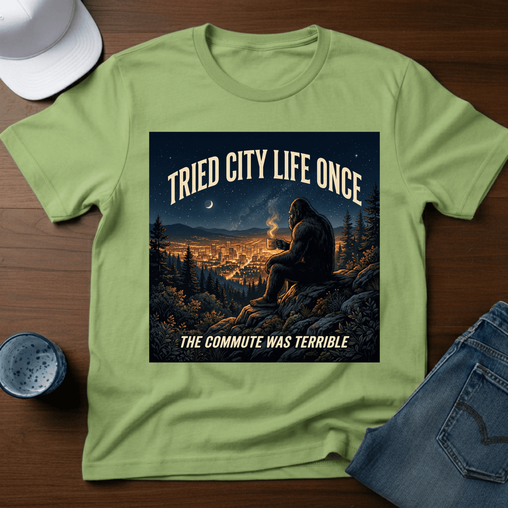 Tried City Life Once - The Commute Was Terrible T-Shirt - Deadpan Outdoors Co.